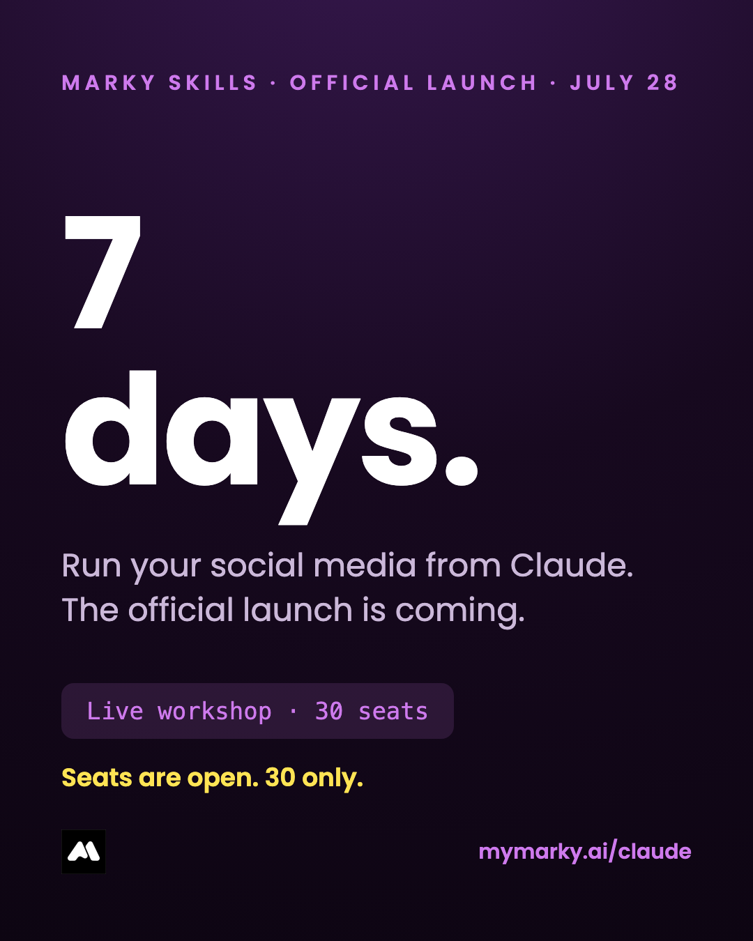 Countdown series made by an AI agent